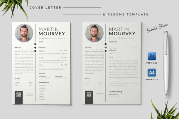 A4 Cover Letter Resume Template 1.12