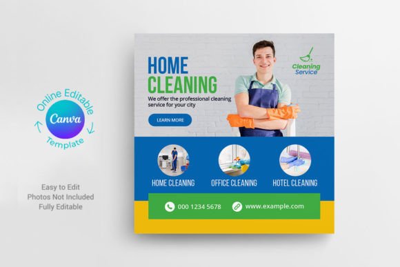 Canva Cleaning Service Post Template: A Creative Solution for All Industries