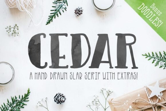 Cedar: A Hand-Drawn Slab Serif Font with Endless Creative Potential