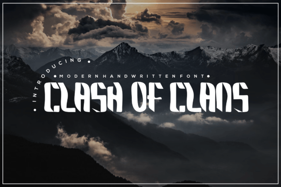 Clash of Clans: A Bold Display Font for Creative Expression