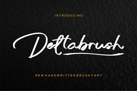 Deltabrush: A Handwritten Font with Authentic Flair
