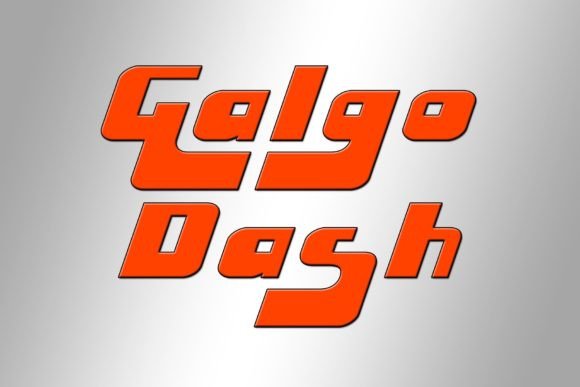 Galgo Dash: A Bold and Joyful Display Font for Creative Designs