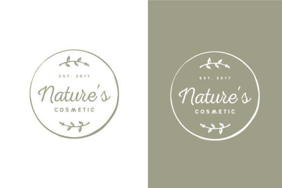 Handdrawn Flower Footstalk Nature Logo: A Versatile Vector for Creative Expression