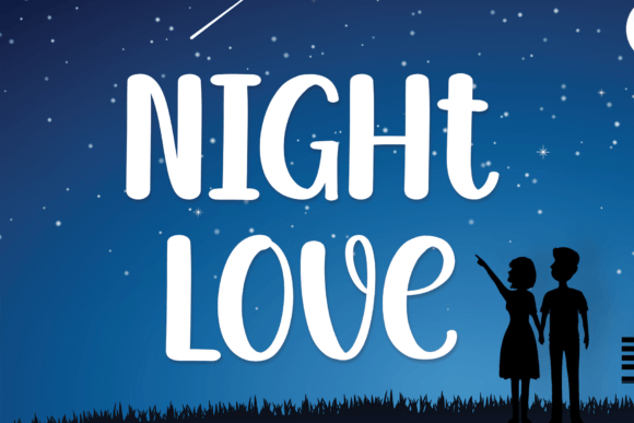 Night Love: A Handwritten Font for Joyful Expressions