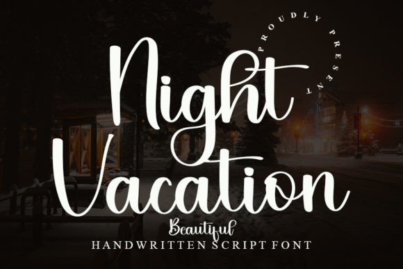 Night Vacation: A Handwritten Font for Timeless Elegance