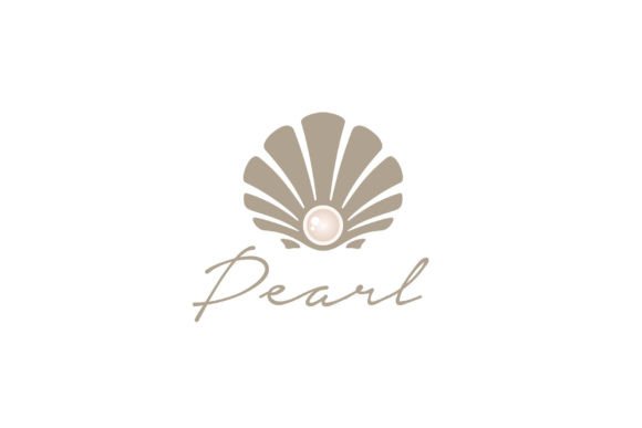 Pearl Seashell Oyster Clam Shell Logo: A Versatile Vector Asset for Creative Projects