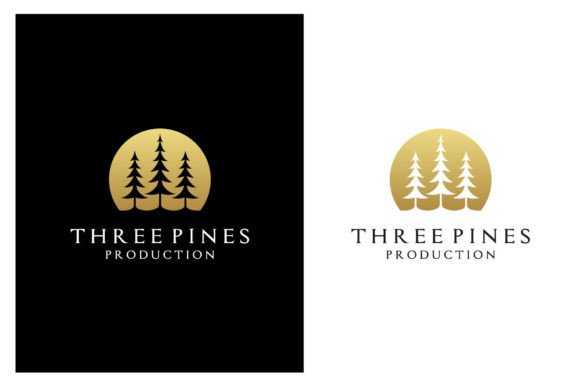 Pine Evergreen Conifer Forest Tree Logo
