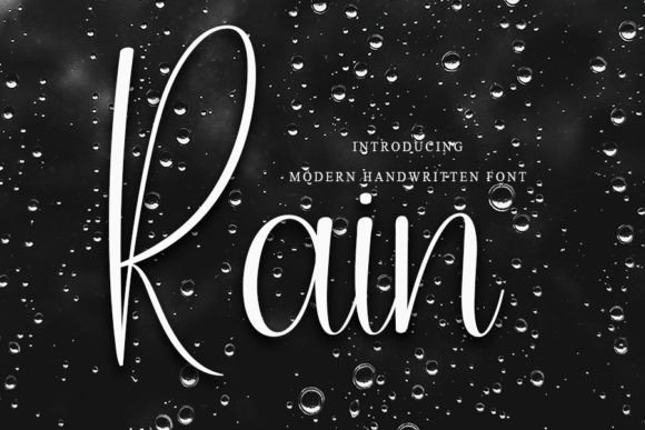Rain: A Handwritten Font with Elegant Touch
