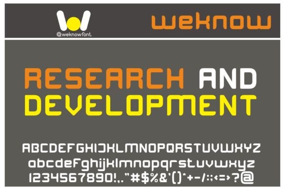 Research and Development: A Modern Font for Creative Excellence