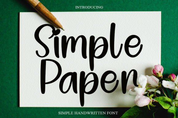 Simple Paper: A Handwritten Font for Modern Design