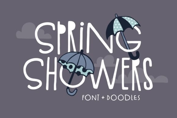 Spring Showers: A Unique Hand-Drawn Font for Creative Projects