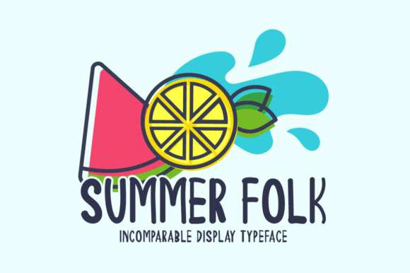 Summer Folk: A Friendly Display Font for Creative Projects