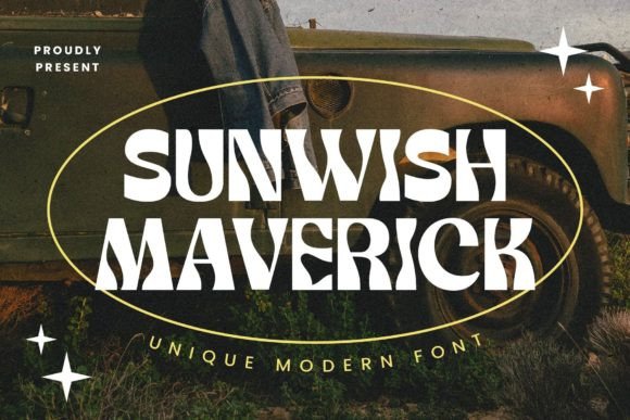 Sunwish Maverick: A Bold, Playful Typeface for Vintage Design