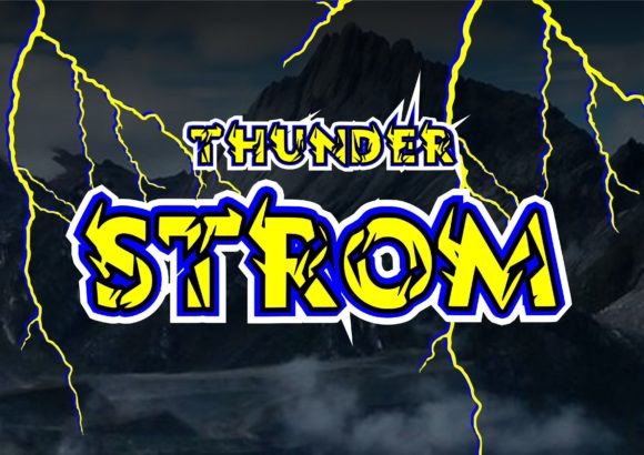 Thunder Strom: A Bold and Unique Display Font for Creative Projects