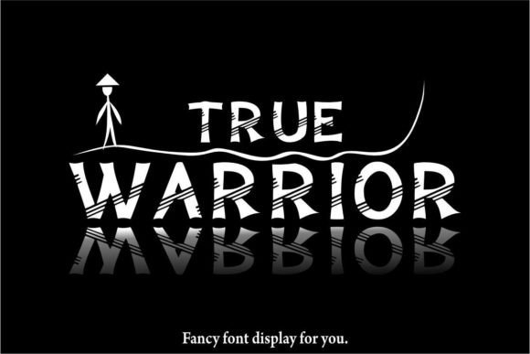 True Warrior: A Quirky Display Font for Unique Design Needs