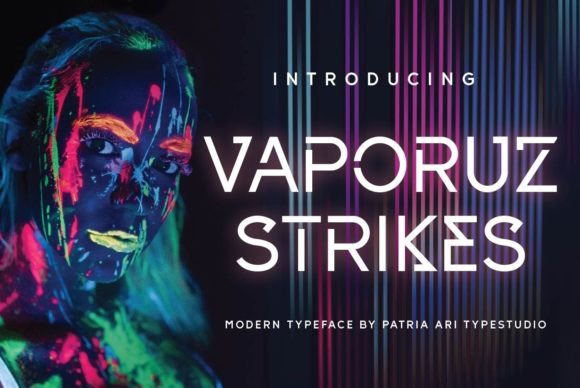 Vaporuz Strikes: A Font That Defines the Future of Design