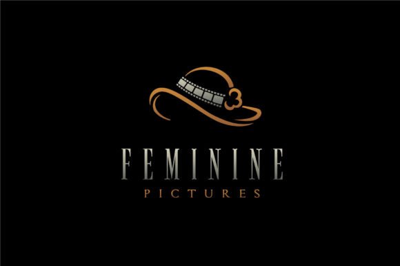 Victorian Woman Hat Filmstripes Logo